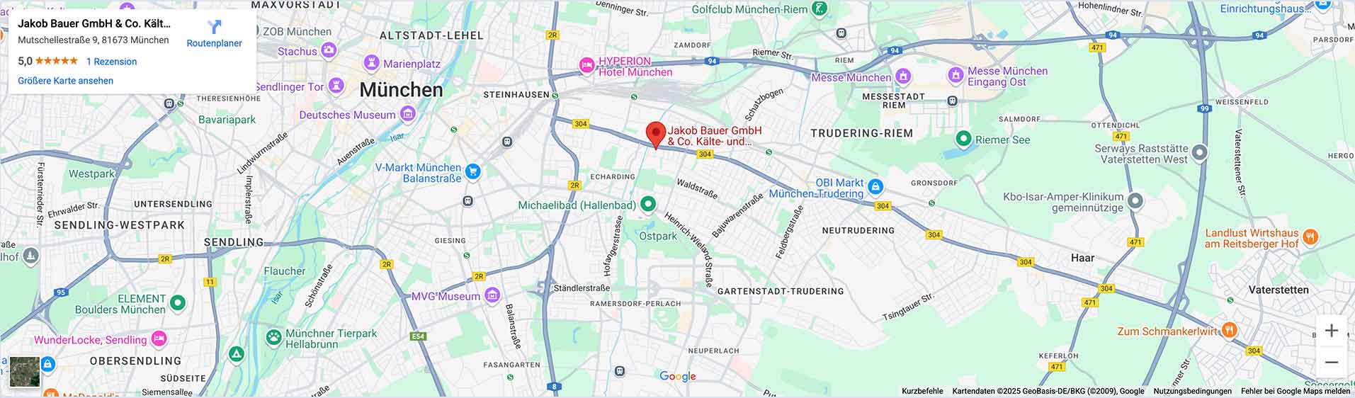 Bauer Isolierungen München Maps